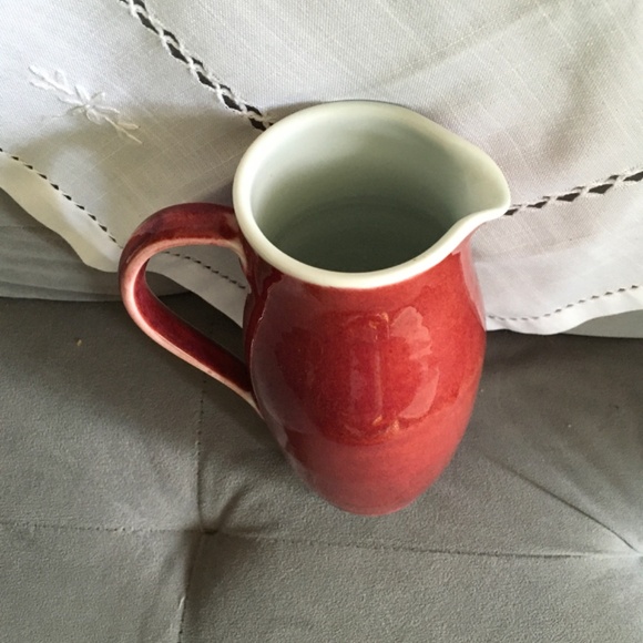 Handmade Porcelain  Pitcher Signed - Picture 2 of 4